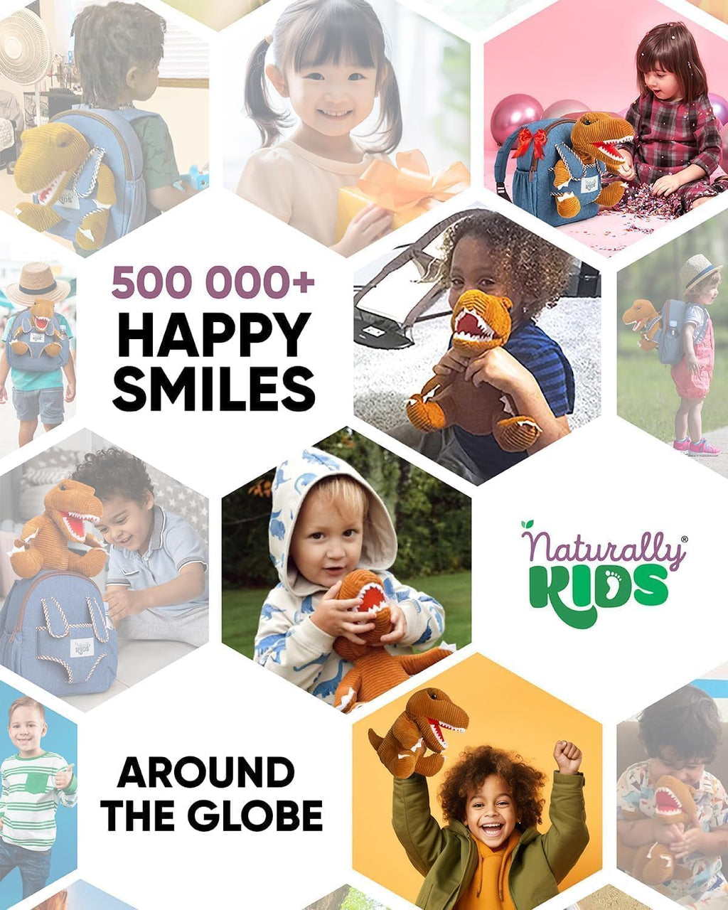 【Upgraded】 Toddler Backpack with Detachable Dinosaur Toy for Boys | Side & Inner Pockets, Reflective Logo | Dinosaur Backpack for Kids 3-5