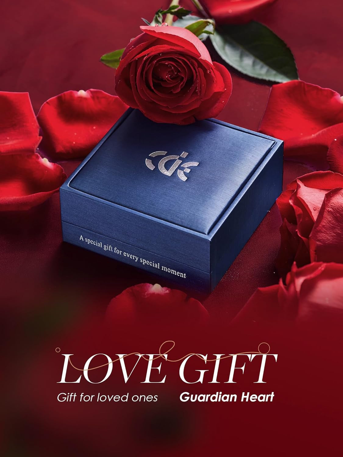 Christmas Gifts for Women，Love Heart Pendant Necklaces for Women, Silver Tone Rose Gold Tone Birthstone Jewelry Gifts for Wife Her