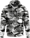 Patriotic Camo Flag Heavyweight Hoodies for Men and Women