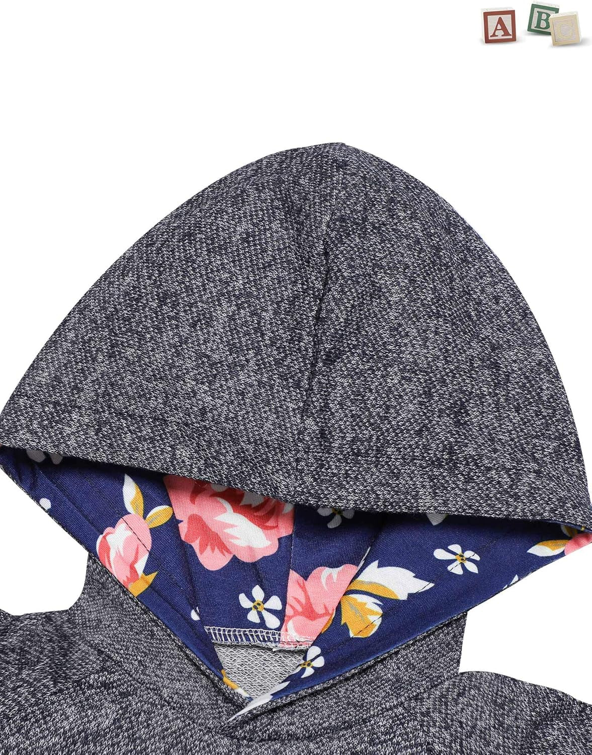 Toddler Baby Girl Clothes Baby Girl Hoodie Infant Baby Girl Outfits + Floral Pants 3PC Set 2-3 T