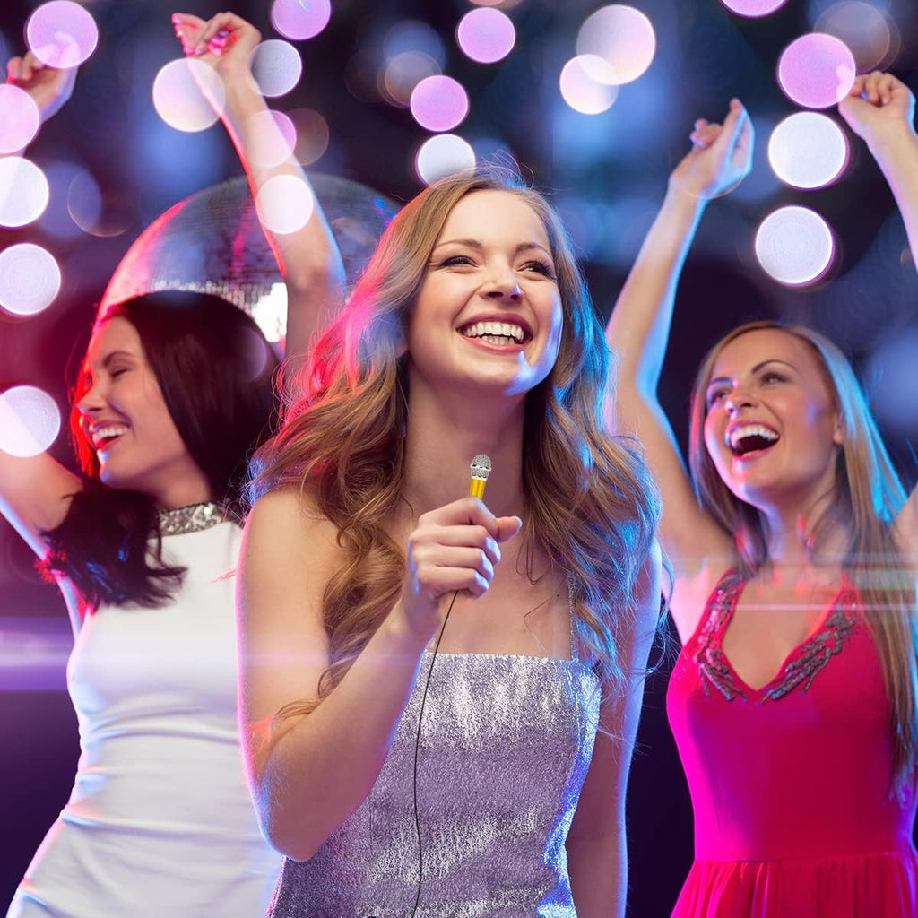 Mini Microphone - Portable Vocal Asmr Microphone for Voice Recording, Chatting and Singing on Iphone, Android, Laptop (Yellow)