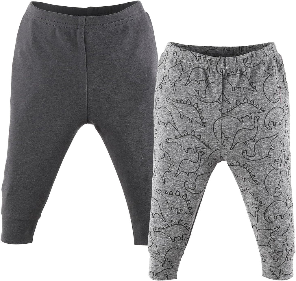 5 Pack Baby Boy or Girl Pants Set - 100% Cotton Toddler Pants, 0-24 Months for Toddlers & Babies - Dinosaur